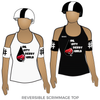 Oil City Roller Derby Oil City Derby Girls: Reversible Scrimmage Jersey (White Ash / Black Ash)