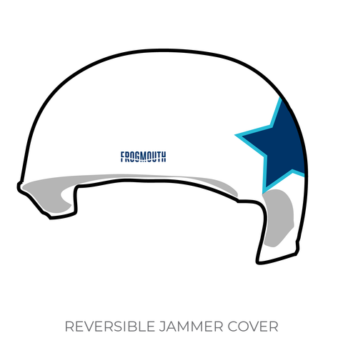 Okinawa Roller Derby: 2019 Jammer Helmet Cover (White)