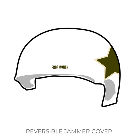 Omaha Roller Derby All Stars:  Jammer Helmet Cover (White)
