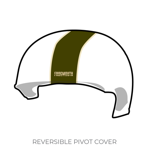 Omaha Roller Derby All Stars:  Pivot Helmet Cover (White)