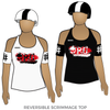 Omaha Rollergirls AAA Team: Reversible Scrimmage Jersey (White Ash / Black Ash)