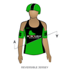 Pacific Roller Derby Hulagans: Reversible Uniform Jersey (BlackR/GreenR)