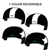Philly Roller Derby: Two Pairs of 1-Color Reversible Helmet Covers