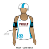 Philly Roller Derby: Reversible Uniform Jersey (WhiteR/TealR)