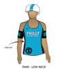 Philly Roller Derby: Reversible Uniform Jersey (WhiteR/TealR)