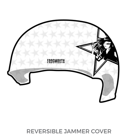 Port Scandalous Roller Derby: Jammer Helmet Cover (White)