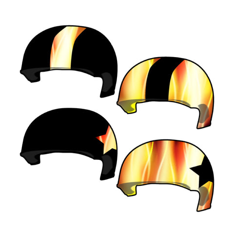 TXRD Putas Del Fuego: Reversible Helmet Covers