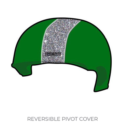 Madison Roller Derby Quad Squad: 2018 Pivot Helmet Cover (Green)