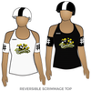 Queen City Junior Roller Girls: Reversible Scrimmage Jersey (White Ash / Black Ash)