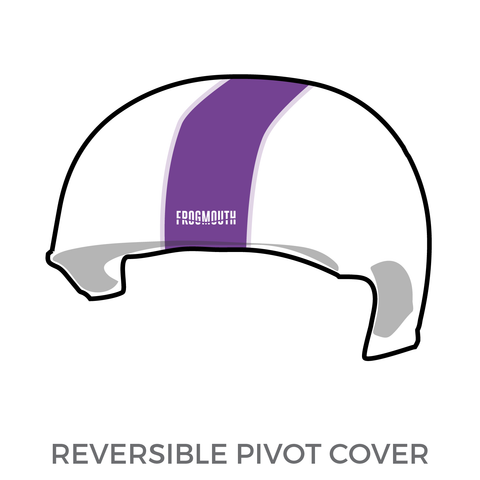 Rainy City Roller Derby Tender Hooligans: 2018 Pivot Helmet Cover (White)