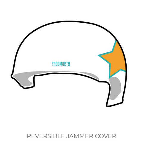 Arch Rival Roller Derby Rebel Skate Alliance: Jammer Helmet Cover (White)