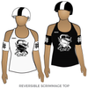 Canberra Roller Derby League Red Bellied Blackhearts: Reversible Scrimmage Jersey (White Ash / Black Ash)