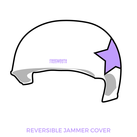 Red Stick Roller Derby Juniors Red Stick Rascals: 2018 Jammer Helmet Cover (White)