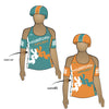 Kingsford Krush Roller Derby: Reversible Uniform Jersey (OrangeR/BlueR)