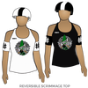Humboldt Roller Derby Widow Makers: Reversible Scrimmage Jersey (White Ash / Black Ash)