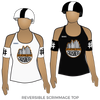 Yellow Rose Derby Girls Clutch City Crushers : Reversible Scrimmage Jersey (White Ash / Black Ash)