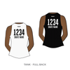 Team Indiana Roller Derby: Reversible Scrimmage Jersey (White Ash / Black Ash)