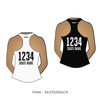 Connecticut Roller Derby League Uniform Collection: Reversible Scrimmage Jersey (White Ash / Black Ash)