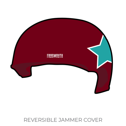Roe City Rollers League Collection: Jammer Helmet Cover (Maroon)