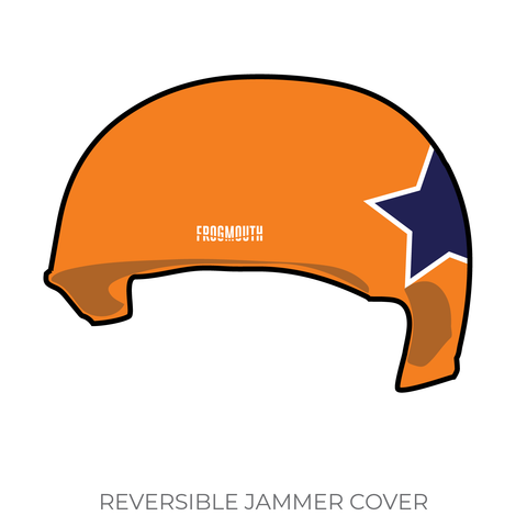 Dallas Derby Devils Rolling Rebellion: Jammer Helmet Cover (Orange)