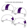 Rose City Rollers Rose Petals Travel Team: Two pairs of 1-Color Reversible Helmet Covers