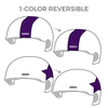 Rose City Rosebuds: Two Pairs of 1-Color Reversible Helmet Covers