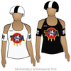 Roughneck Roller Derby Elite: Reversible Scrimmage Jersey (White Ash / Black Ash)