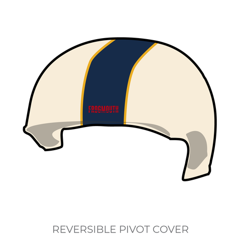 Roughneck Roller Derby Elite: 2019 Pivot Helmet Cover (White)