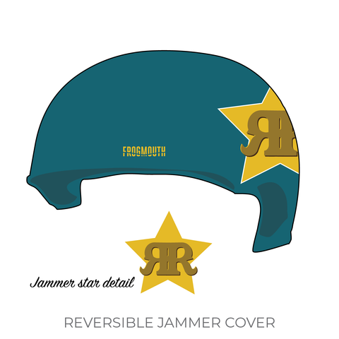 Assassination City Roller Derby Ruby's Revenge: 2018 Jammer Helmet Cover (Teal)