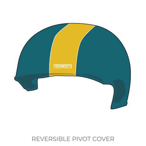 Assassination City Roller Derby Ruby's Revenge: 2018 Pivot Helmet Cover (Teal)