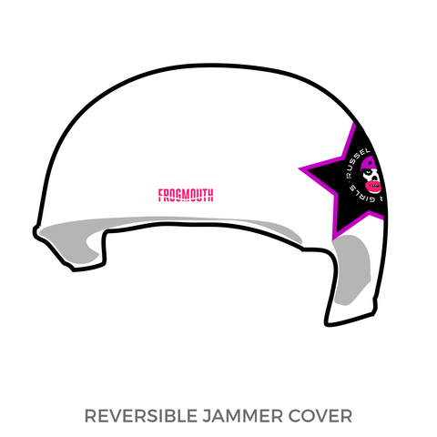Russellville Roller Girls: Jammer Helmet Cover (White)