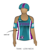 South Side Derby Dolls The Force: 2018 Uniform Jersey (Teal)