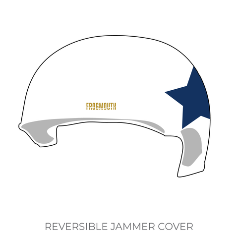 Sacramento Junior Roller Derby: Jammer Helmet Cover (White)