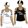 Adelaide Roller Derby Salty Dolls: Reversible Scrimmage Jersey (White Ash / Black Ash)