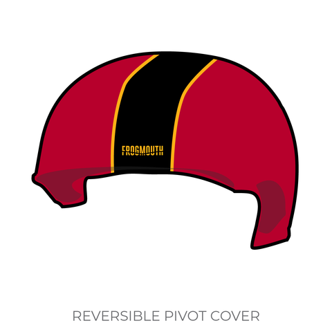 Queen City Roller Derby Saucies: 2019 Pivot Helmet Cover (Red)