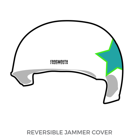 Savannah Junior Roller Derby: Jammer Helmet Cover (White)