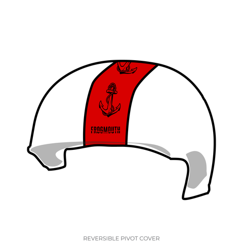 Conroe Roller Derby Conroe Scallywags: Pivot Helmet Cover (White)
