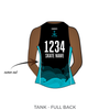 Squamish Womens Roller Derby Sea to Sky Sirens: Reversible Uniform Jersey (BlackR/TealR)