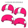 Sintral Valley Derby Girls: Two pairs of 1-Color Reversible Helmet Covers