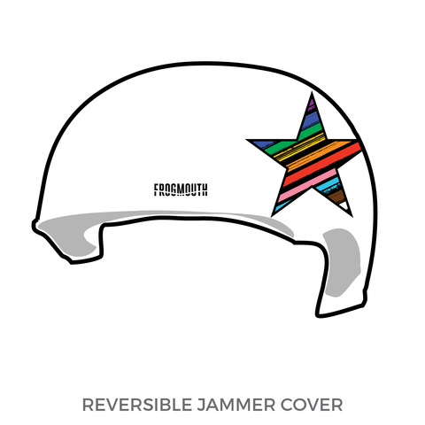 Inner West Roller Derby Skatecrashers: Jammer Helmet Cover (White)