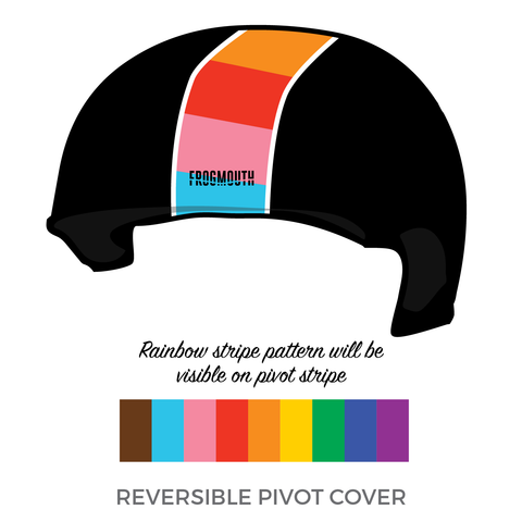 Inner West Roller Derby Skatecrashers: Pivot Helmet Cover (Black)