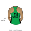 Diamond State Roller Derby: 2017 Uniform Jersey (Green)