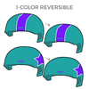SoCo Derby Dollz: Two Pairs of 1-Color Reversible Helmet Covers