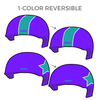 SoCo Derby Dollz: Two Pairs of 1-Color Reversible Helmet Covers