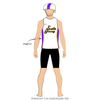 South Jersey Roller Derby: Reversible Uniform Jersey (PurpleR/WhiteR)
