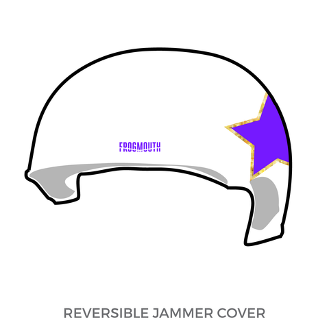 South Jersey Roller Derby: 2018 Jammer Helmet Cover (White)