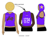 South Jersey Roller Derby: 2018 Uniform Sleeveless Hoodie