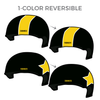 Southern Illinois Roller Girls: Two Pairs of 1-Color Reversible Helmet Covers