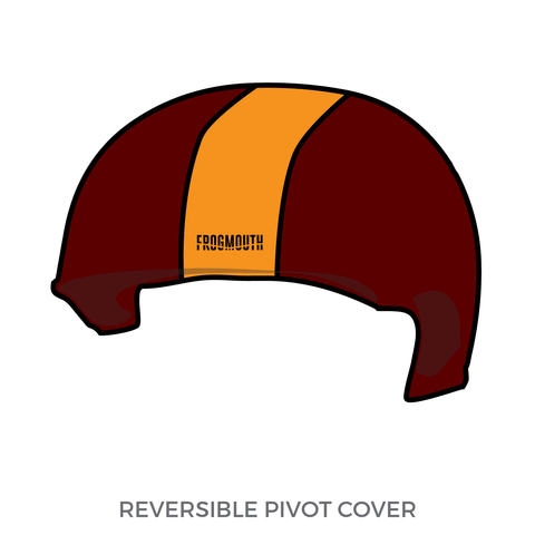 Lava City Roller Derby Spitfires: Pivot Helmet Cover (Maroon)