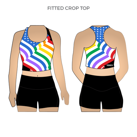 Stars and Pride: Fitted Crop